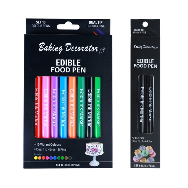 Set of 12 Food Coloring Pen Food Coloring Marker Pen Dual Sided Edible  Markers